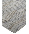 Feizy Elias Abstract Diamond Accent Rug, High/Low, Silver/Blue, 3ft-6in x 5ft-6in