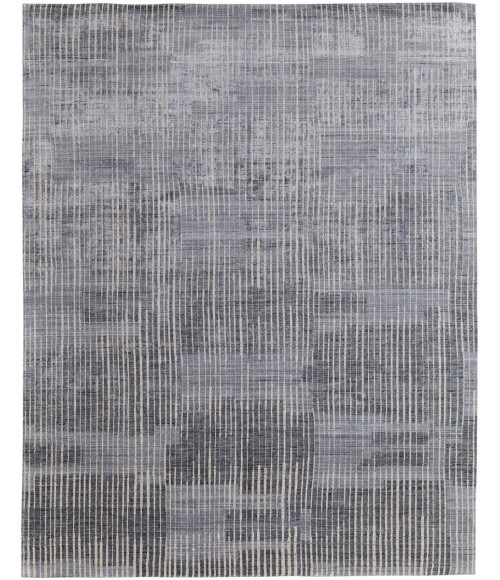 Feizy Eastfield Casual Abstract, Blue/Ivory/Gray, 9' x 12' Area Rug