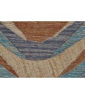 Feizy Bermuda Casual Geometric, Blue/Brown/Ivory, 5' x 8' Area Rug