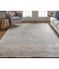 Feizy Cadiz Gradient Watercolor Rug, Taupe/Gray/Tan, 3ft-1in x 5ft Area Rug