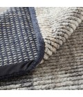 Feizy Alford Minimalist Eyelash Wool Rug, Light Gray/Brown, 3ft-6inx5ft-6in Accent Rug