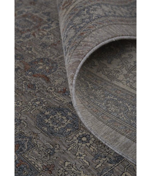 Feizy Marquette Rustic Persian Farmhouse Area Rug, Gray/Blue/Rust, 7ft-10in x 9ft-10in