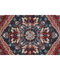 Feizy Nolan Vinatge Style Tribal Kazak Rug, True Red/River Blue, 12ft-10in x 15ft