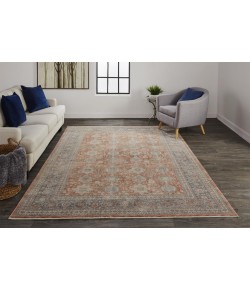 Feizy Marquette 3761F RUST/BLUE Area Rug 9 ft. 6 in. X 12 ft. 7 in. Rectangle