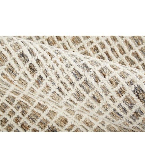 Feizy Maddox Casual Abstract, Tan/Ivory, 12' x 15' Area Rug