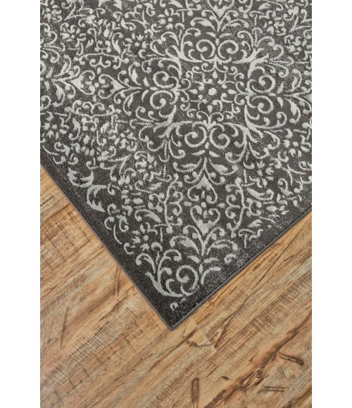 Azeri IV Area Rug Feizy Azeri IV Global Diamond, Gray/Ivory, 10' x 13'-2" Area Rug
