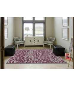 Feizy Saphir Rubus 3358F PEWTER/RASPBERRY Area Rug 2 ft. 6 in. X 8 ft. Runner