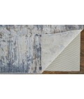Laina Area Rug Feizy Laina Industrial Abstract, Ivory/Gray/Blue, 3' x 10' Runner
