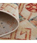 Feizy Nolan Vinatge Style Tribal Kazak Rug, Ochre Red/Vanilla Beige, 10ft x 13ft-2in