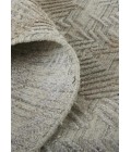 Elias Area Rug Feizy Elias Abstract Chevron Rug, Oyster Gray/Taos Taupe, 8ft x 10ft Area Rug