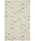 Anica Area Rug Feizy Anica Moroccan Diamond Wool Tufted Rug, Ivory/Chambray Blue, 8ft x 10ft Area Rug