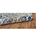 Brixton Area Rug Feizy Brixton Cottage Floral & Botanical, Ivory/Blue/Green, 8' x 8' Round Rug