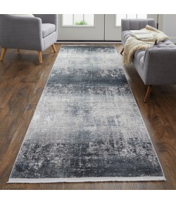 Feizy Cadiz 39FWF CHARCOAL/BLACK Area Rug 3 ft. 1 in. X 10 ft. Runner