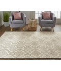 Feizy Belfort Cottage Trellis & Lattice, Gray/Ivory, 10' x 14' Area Rug