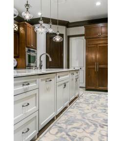 Feizy Saphir Zam 3203F CREAM/SILVER Area Rug 2 ft. 6 in. X 8 ft. Runner
