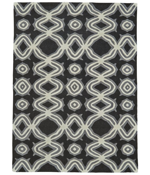 Feizy Ella BLACK 6498460F 5 ft. X 8 ft. Rectangle Rug