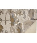 Aura Area Rug Feizy Aura Casual Watercolor, Gray/Ivory/Gold, 8' x 10' Area Rug