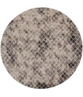 Kano Area Rug Feizy Kano Casual Diamond, Ivory/Gray/Taupe, 8'-9" x 8'-9" Round Rug