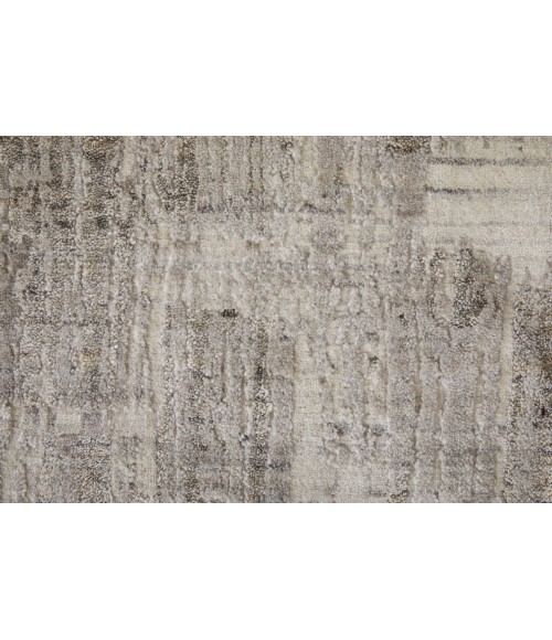 Eastfield Area Rug Feizy Eastfield Casual Abstract, Gray/Ivory, 2'-6" x 10' Runner