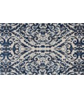 Feizy Milton Bohemian & Eclectic Ikat, Blue/Ivory/Black, 8'-9" x 8'-9" Round Rug