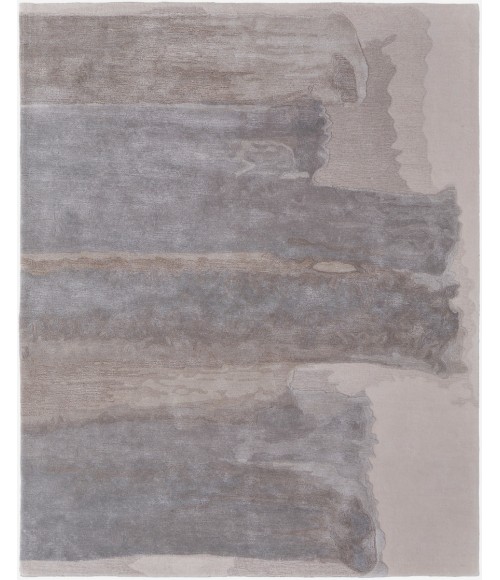 Feizy Anya Industrial Abstract, Ivory/Gray, 2' x 3' Area Rug