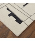 Maguire Area Rug Feizy Maguire Industrial Abstract, Ivory/Gray/Taupe, 9' x 12' Area Rug