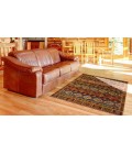 Feizy Ashi Global Southwestern, Brown/Tan/Blue, 5'-6" x 8'-6" Area Rug