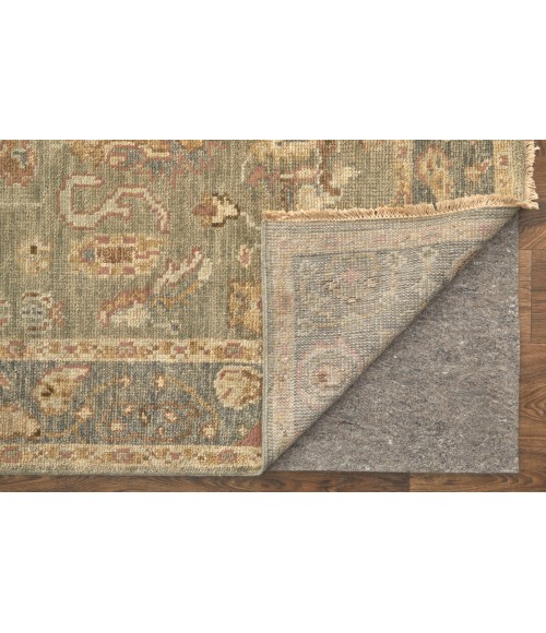 Feizy Carrington Vintage Oriental, Gray/Gold/Pink, 9'-6" x 13'-6" Area Rug