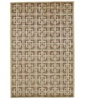 Feizy Dim Sum Luxury & Glam Geometric, Tan/Ivory, 5'-6" x 8'-6" Area Rug