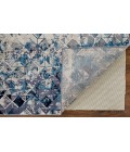 Feizy Indio Bohemian & Eclectic Diamond, Blue/Ivory/Gray, 2'-10" x 7'-10" Runner