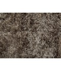 Feizy Indochine Luxury & Glam Solid, Gray/Black, 8' x 8' Round Rug