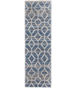 Feizy Mynka 39ICF BLUE Area Rug 2 ft. 6 in. X 8 ft. Runner