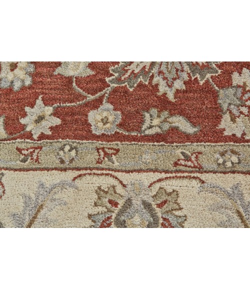 Feizy Eaton Classic Oriental, Red/Brown/Ivory, 2'-6" x 10' Runner