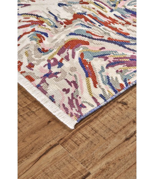 Torina Area Rug Feizy Torina Bohemian & Eclectic Abstract, Blue/Purple/Ivory, 9'-6" x 12'-7" Area Rug