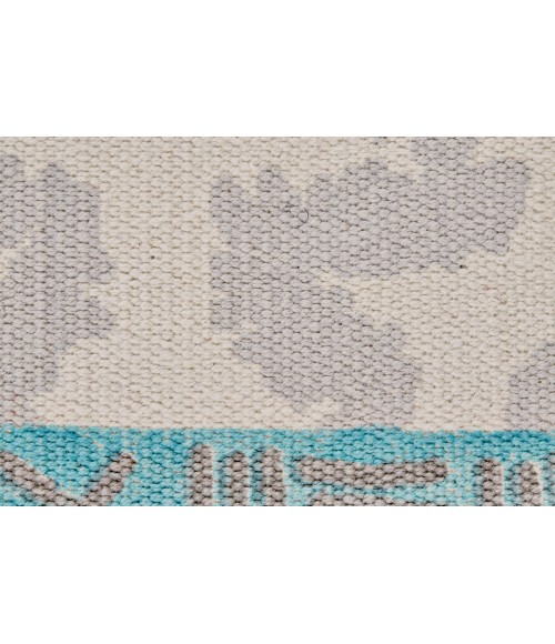 Adia Area Rug Feizy Adia Global Diamond, Gray/Ivory/Blue, 8' x 11' Area Rug