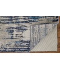 Feizy Indio Industrial Abstract, Tan/Blue/Ivory, 8' x 10' Area Rug