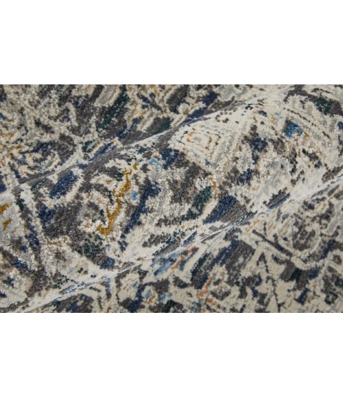 Kaia Area Rug Feizy Kaia Casual Distressed, Ivory/Gray/Taupe, 2'-6" x 10' Runner