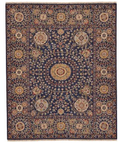 Feizy Amherst 0758F NAVY Area Rug 9 ft. 6 in. X 13 ft. 6 in. Rectangle