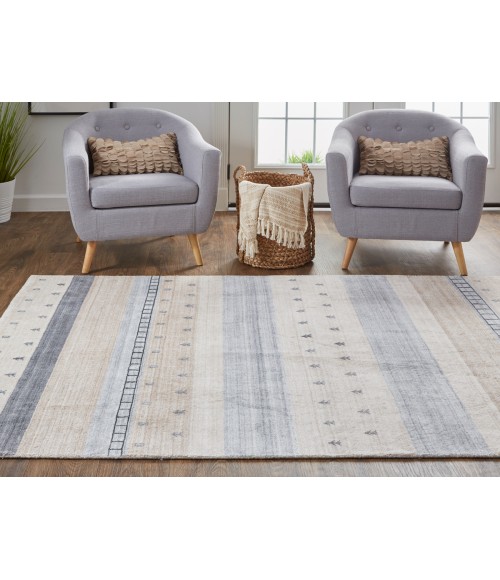 Feizy Legacy BEIGE/GRAY Rug 9836578F 2 ft. X 3 ft. Rectangle - Rugs Town Feizy Legacy BEIGE/GRAY 9836578F 2 ft. X 3 ft. Rectangle Rug