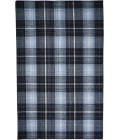 Feizy Crosby Eco-Friendly PET Dhurrie, Black/Sky Blue, 8ft x 10ft Area Rug