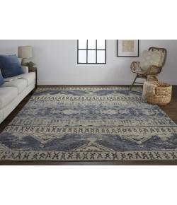 Feizy Palomar 6572F BLUE Area Rug 7 ft. 9 in. X 9 ft. 9 in. Rectangle