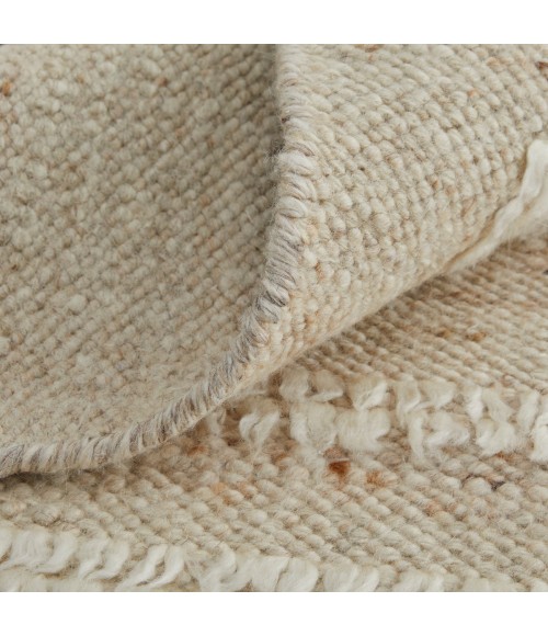 Feizy Ashby Scandinavian Stripes, White/Tan, 2'-6" x 8' Runner