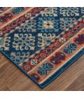 Feizy Nolan Vinatge Style Tribal Kazak Rug, Classic Blue/Ochre Red, 10ft x 13ft-2in
