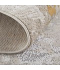 Waldor Area Rug Feizy Waldor Luxury & Glam Abstract, Ivory/Gold/Gray, 6'-7" x 9'-6" Area Rug