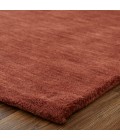 Feizy Luna Casual Solid, Orange/Red, 9'-6" x 13'-6" Area Rug