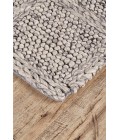 Feizy Berkeley Casual Solid, Ivory/Gray/Black, 9'-6" x 13'-6" Area Rug