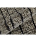 Feizy Kano Industrial Abstract, Gray/Black/Taupe, 8'-9" x 8'-9" Round Rug