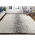 Feizy Grier Industrial Gradient & Ombre, Gray/Ivory/Taupe, 8' x 10' Area Rug