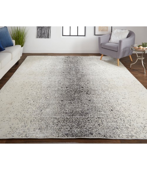 Feizy Grier Industrial Gradient & Ombre, Gray/Ivory/Taupe, 8' x 10' Area Rug