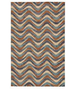 Feizy Bermuda 0740F RUST/BLUE Area Rug 5 ft. X 8 ft. Rectangle